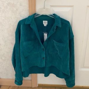 Urban outfitters cropped corduroy shirt